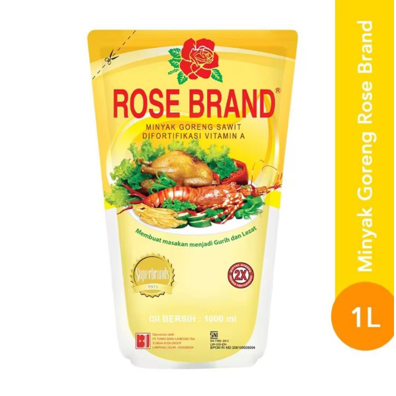 

ROSE BRAND 1 LITER - MINYAK GORENG SAWIT