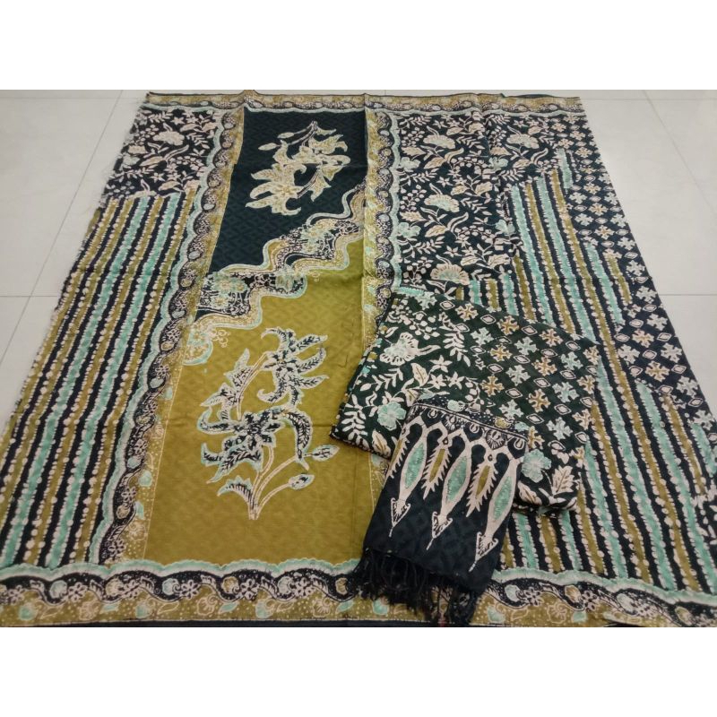 KAIN BATIK DOBY SARIMBIT CIREBON TRUSMI BATIK FARIZA DOBI CAP TULIS COUPLE SARUNG SELENDANG KEMEJA