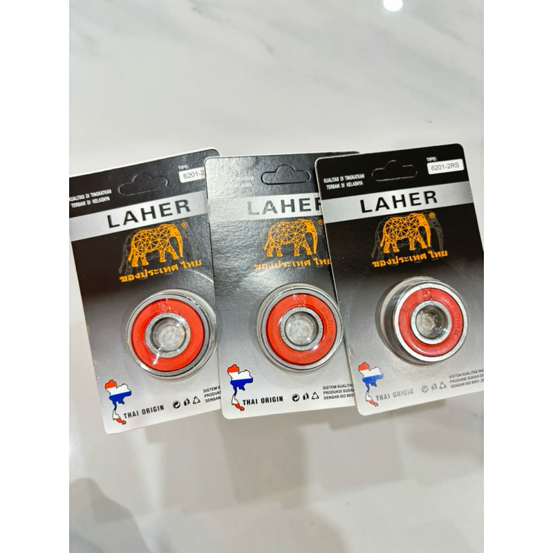 (isi 10pc) Bearing / Lahar / Laher 6201-2rs Thai Origin