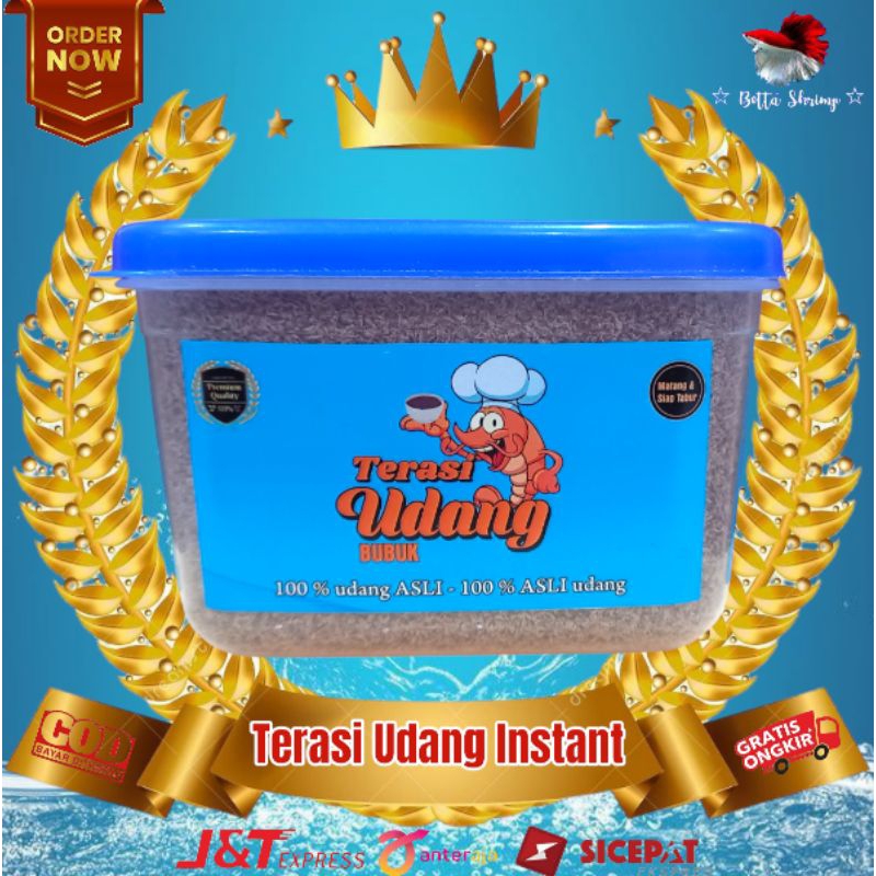 

Terasi udang instan / terasi tabur / terasi kering / sambal terasi / penyedap makanan