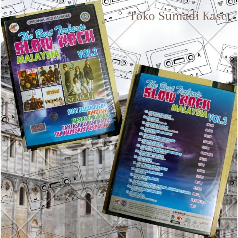 vcd The best terlaris slow rock Malaysia vol 2 produksi pelita utama