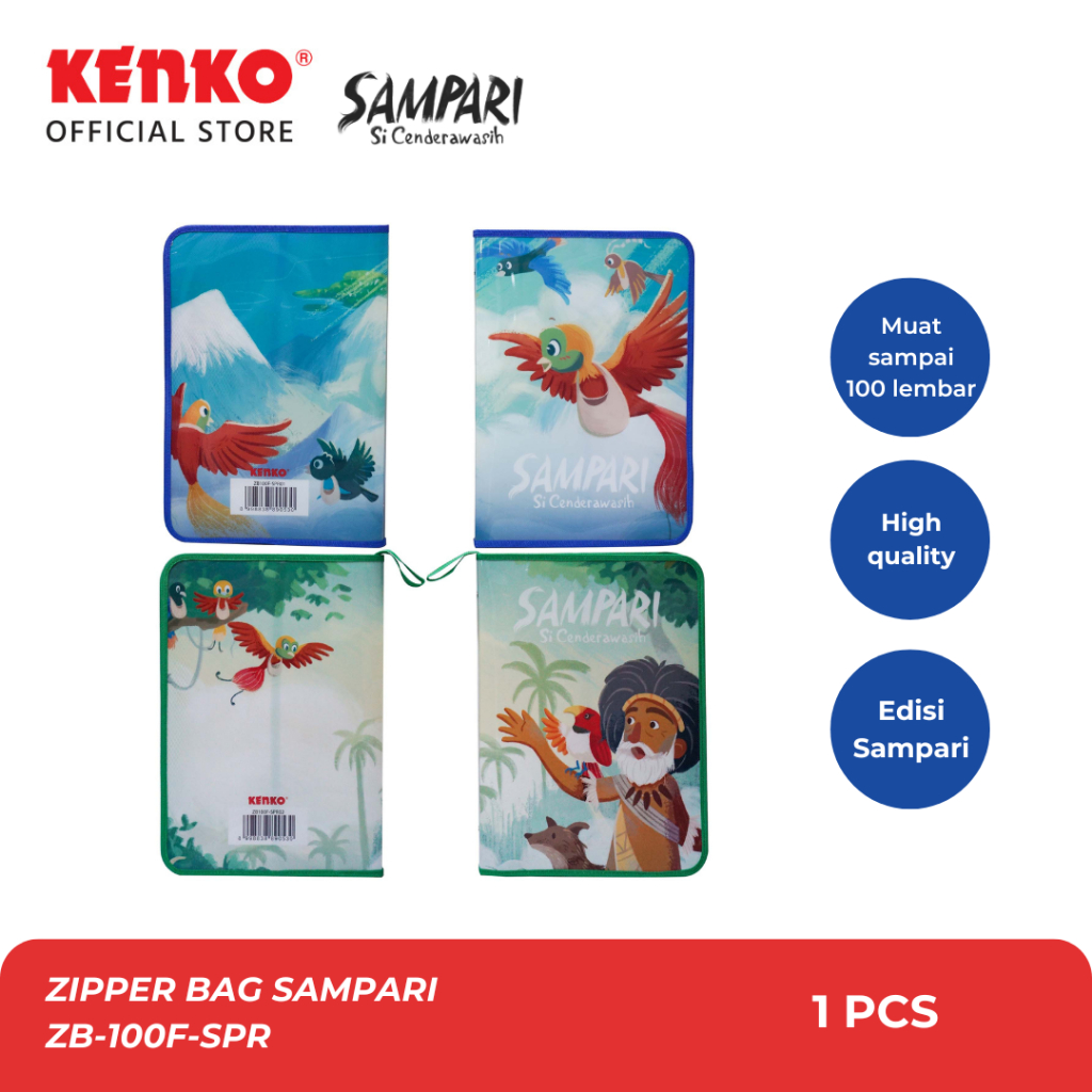

ZIPPER BAG SAMPARI / TEMPAT DOKUMEN SLETING SAMPARI ZB-100F-SPR