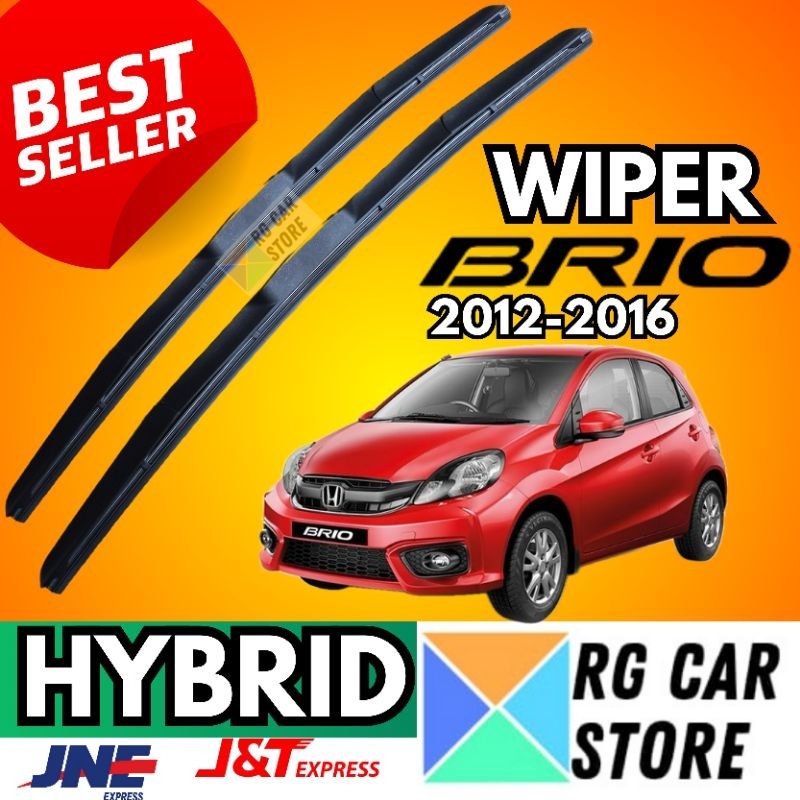Wiper Kaca Mobil Honda Brio Lama 2012-2016 Model Hybrid Merek Carall Original