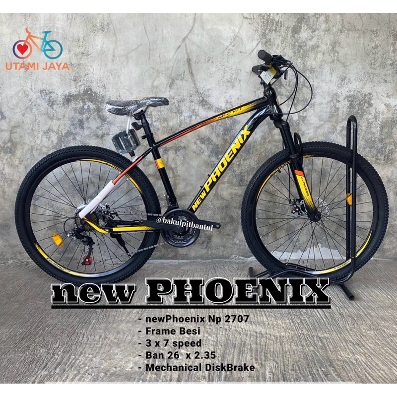 Sepeda Anak cowok dewasa Gunung MTb ring 26 new phoenix  |Sepeda MTb new pheonix ukuran 26 inch | se