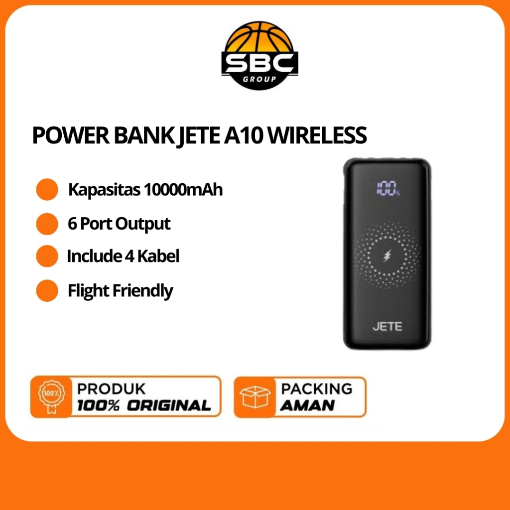 POWERBANK JETE 10 000 A10 WIRELESS