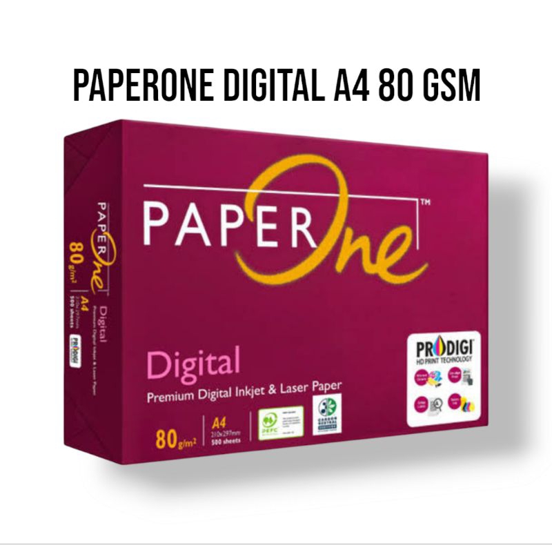 

kertas hvs premium PaperOne Digital A4 80 gsm ( 500 lembar)
