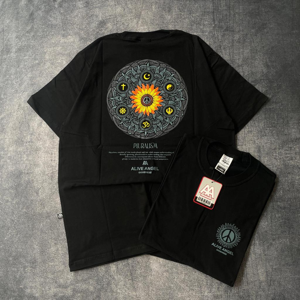 t-shirt distro original pluralisme / baju distro pria lengan pendek / kaos distro unisex / katun 30s