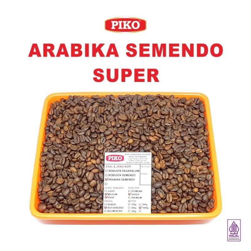 

Kopi Arabika Semendo Super 1kg Biji Kopi Bubuk Arabica Espresso Coffee