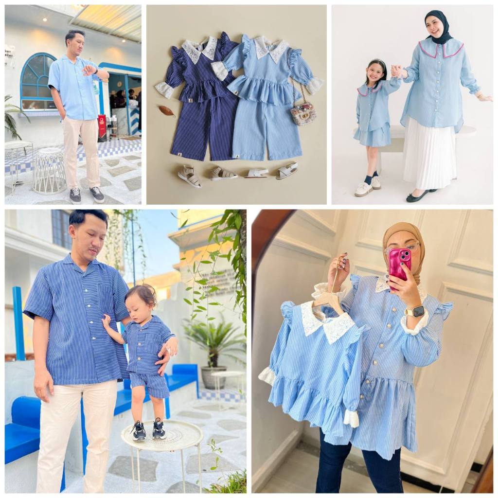 baju setelan pakaian couple keluarga family set ayah ibu anak / mariposa series