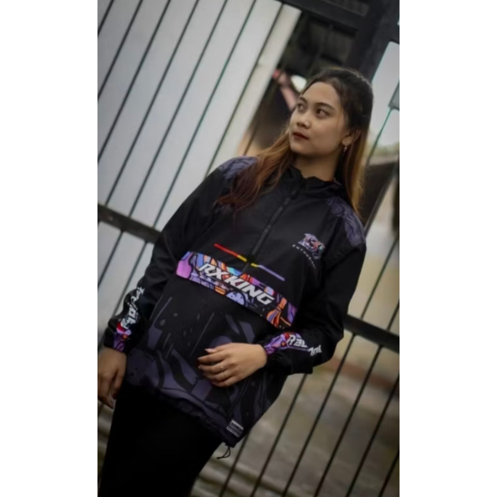 Jaket Cougle Racing One RX KING Bahan Parasut Anti Air Stok Terbatas