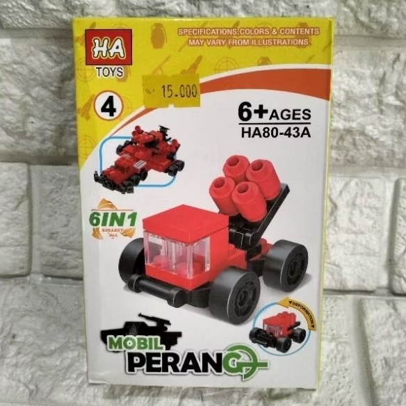 mainan Lego brick cowok mobil perang murah