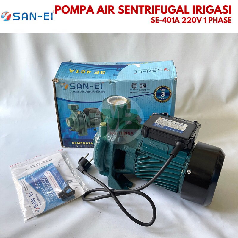 Sanei SE-401 A Pompa Air Sentrifugal untuk Irigasi dan Rumah Tangga