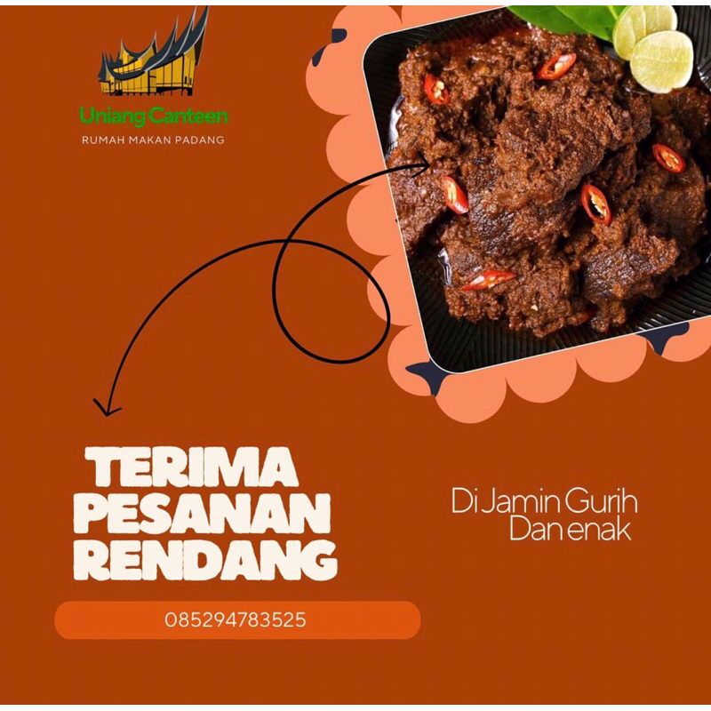 

RENDANG MANDEH DAGING SAPI 100% HALAL 1KG