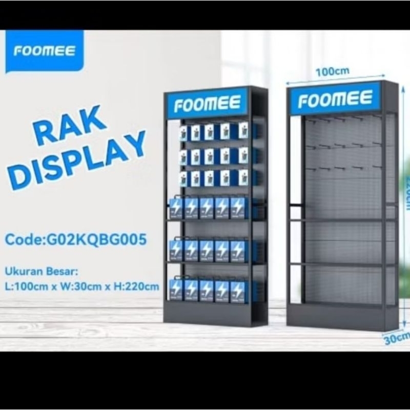 Rak Foomee Original Medium , 220cm x 100cm , Rak Sedang Rexi / Minimo / Foomee