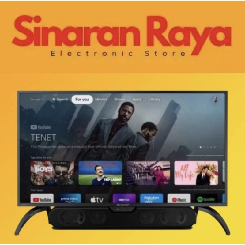 SHARP LED TV 2T-C42EG11-SB / 42EG11 / 42EG1 INCH GOOGLE TV SOUNDBAR