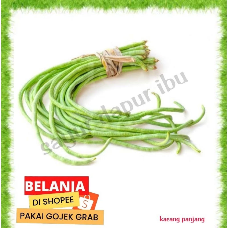 

kacang panjang 100gr sayur segar dapur ibu