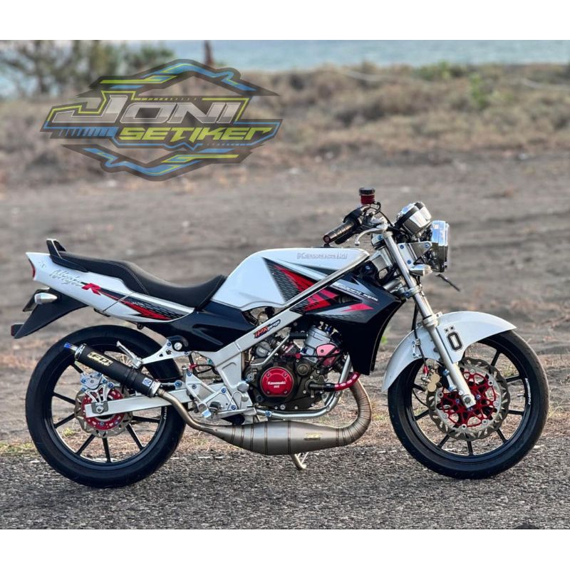 STIKER STRIPING ORI KAWASAKI NINJA R 2013 PUTIH STIKER NINJA PUTIH 2013 STIKER NINJA R ORI STIKER ST