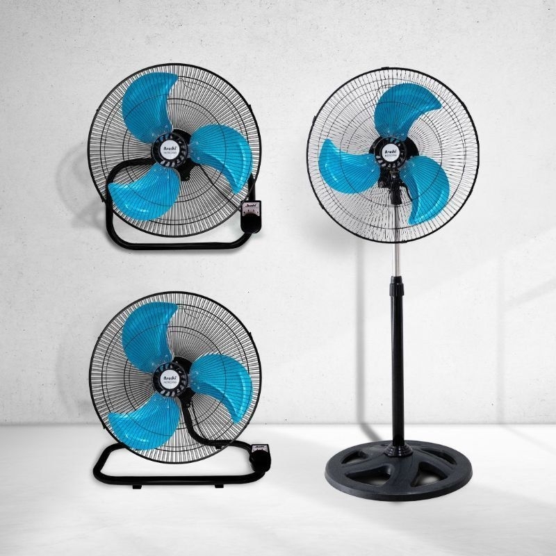 Arashi - Kipas Angin Besi Arashi METRO Fan 3in1 18inch / Kipas Tornado