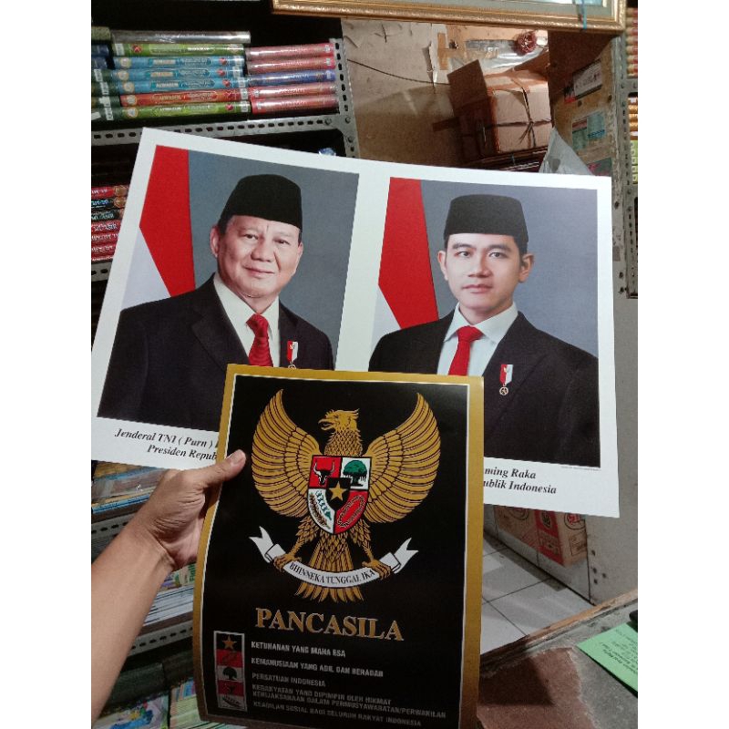 Poster persiden RI 2024-2029 satu set