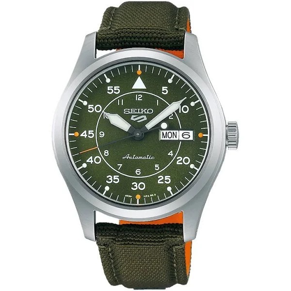 [ORI 100%] Seiko SRPH29K1 | Green Dial dengan Nylon Strap Hijau