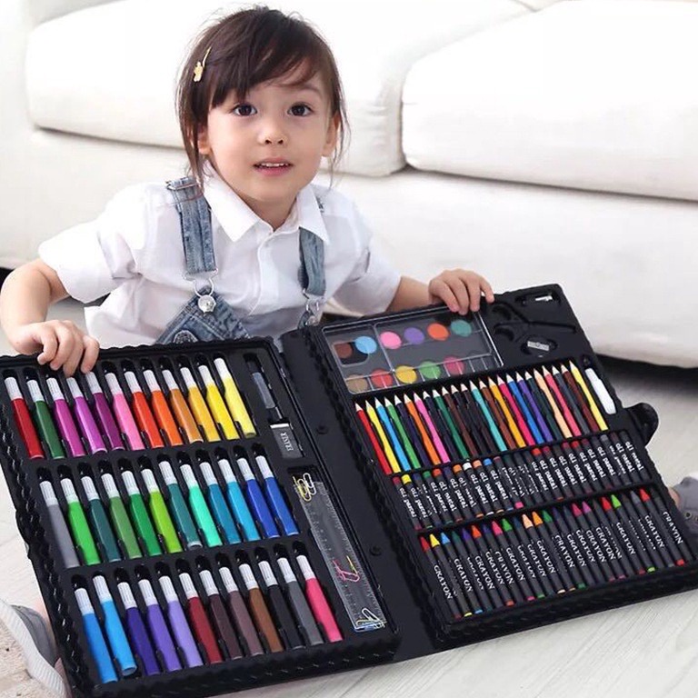

Murah Hari ini WJ514 Crayon Set 15 Pcs Art Set Peralatan Gambar Lukis Isi 15 Pensil Warna Krayon Set