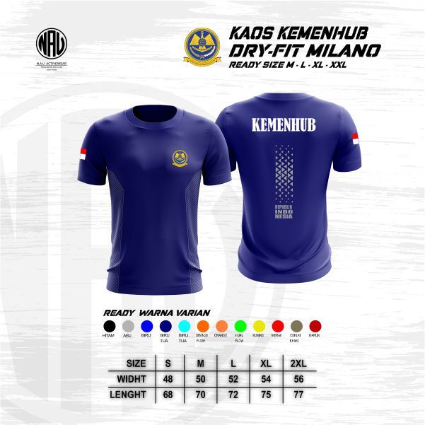 Kaos Kemenhub - Kaos Jersey Kemenhub - Kaos DriFit Kemnhub