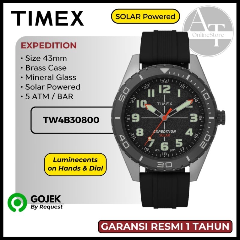Jam Tangan Pria Timex TW4B30800 Expedition Solar ORIGINAL Resmi