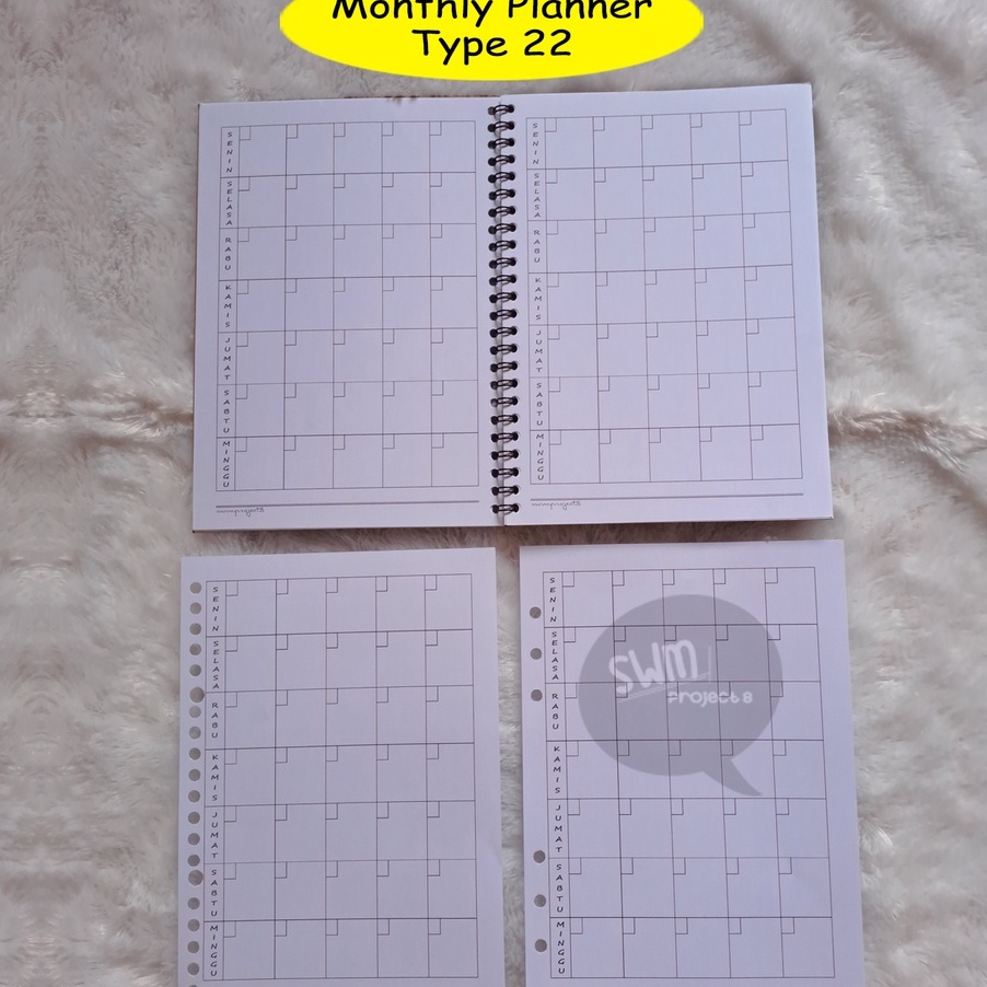 

MALL BUY5 FREE1 planner 22 notebook spiral refill loose leaf kertas isi binder filler A5 A6 A7 journal monthly