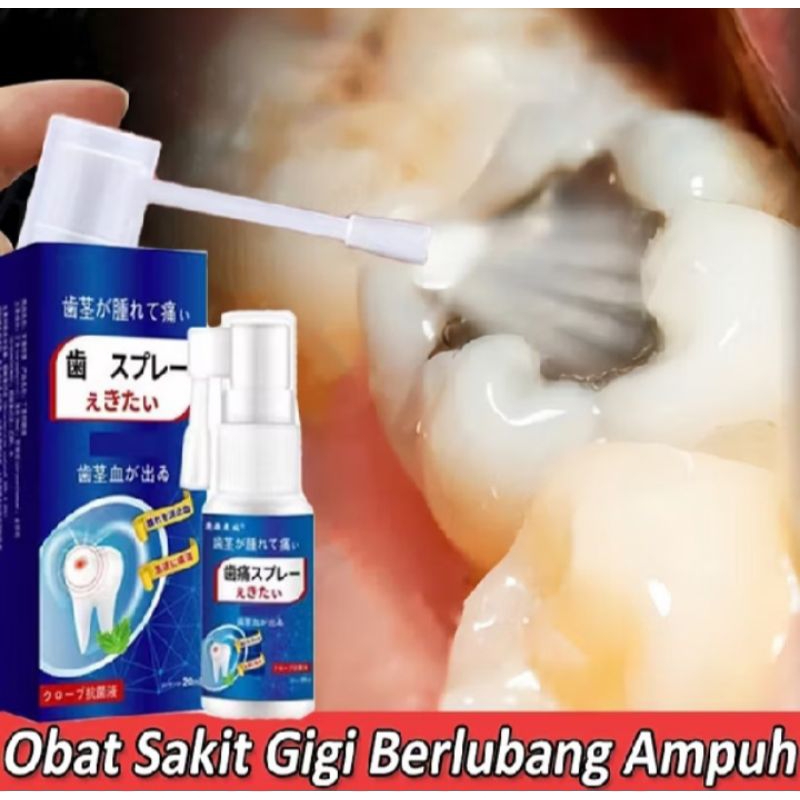 Obat ampuh herbal semprot sakit gigi berlubang gusi bengkak | Obat sakit gigi | Obat dewa paling amp