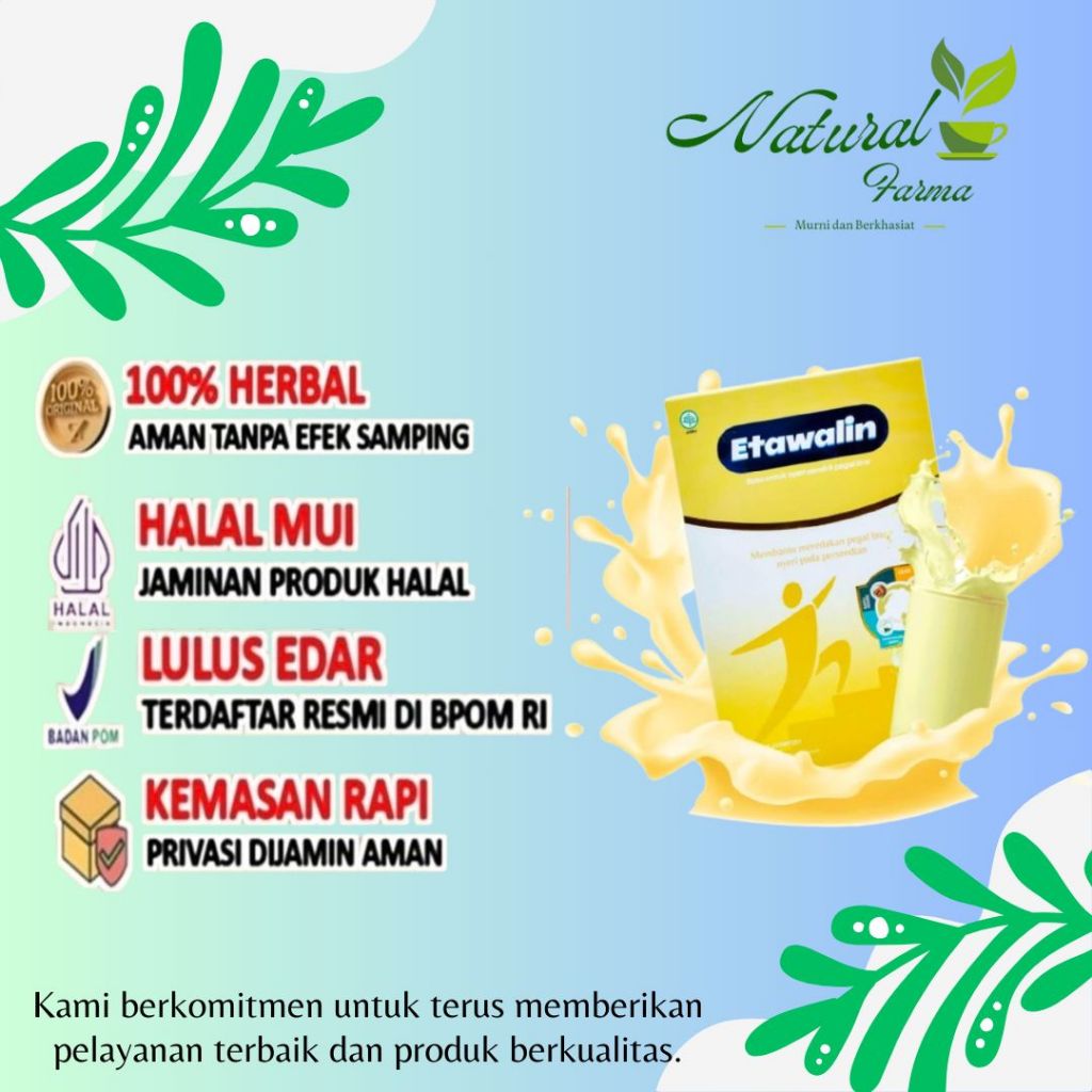 

Etawalin – Susu Etawa Atasi Nyeri Sendi Asam Urat Rematik Reumatik Tingkatkan Kepadatan & Kesehatan Tulang Sendi Cocok Untuk Lansia