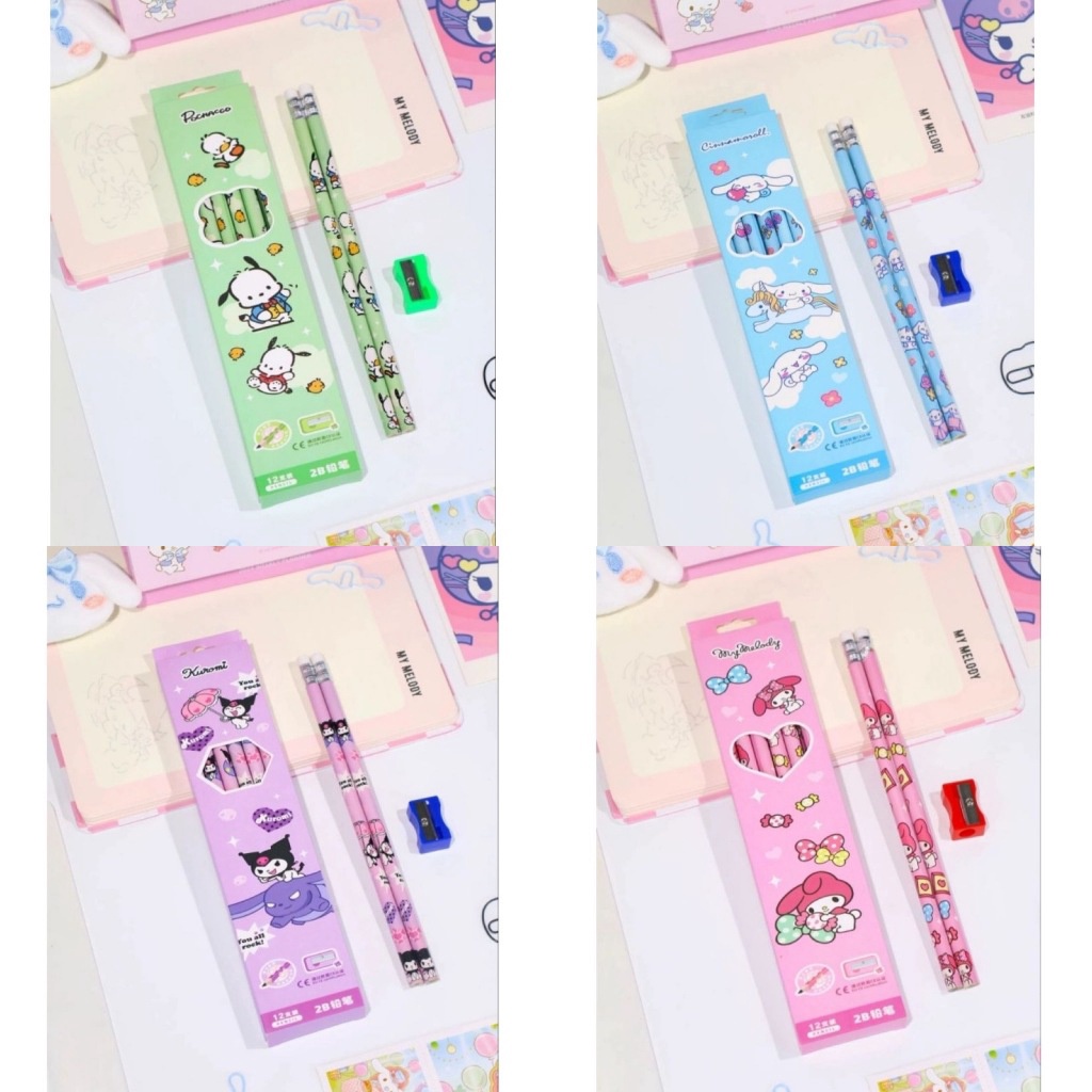 

Cashback 15 Akhir Pekan Pensil 2B Sanrio isi 12 Pcs Free Rautan Lucu Karakter Hello Kitty My Melody Pochacho Kuromi Cinnamoroll Box isi 12Pcs A119