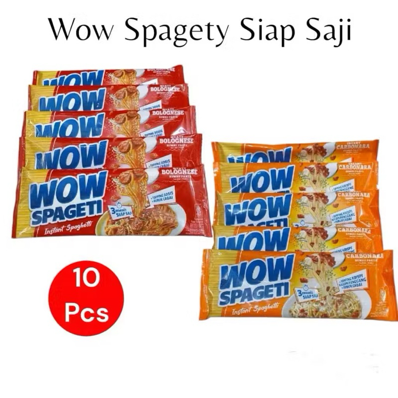 

(ISI 10) WOW Spaghetti carbonara dan bolognese