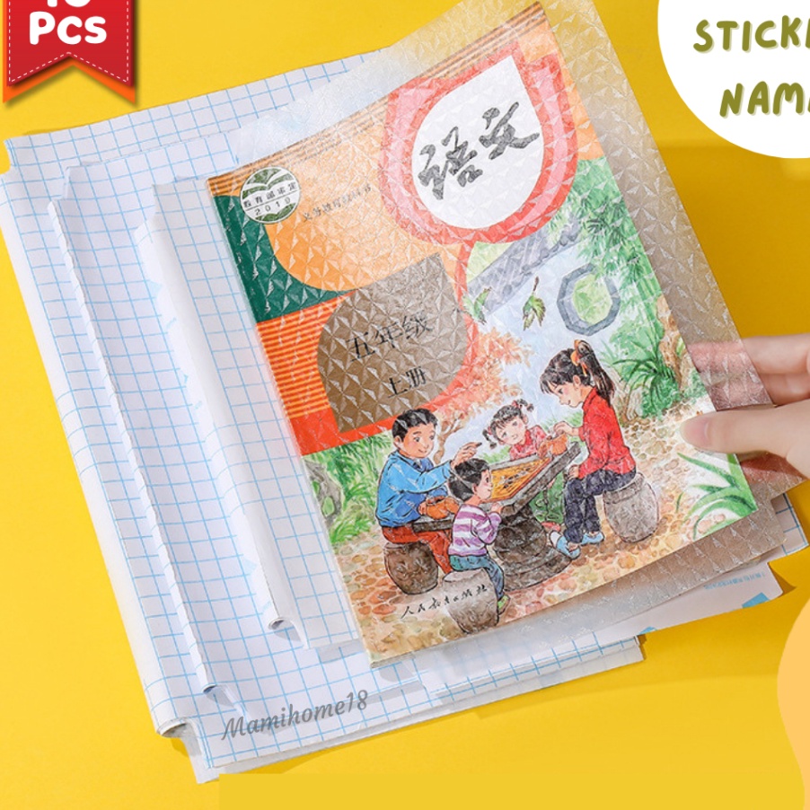 

FLAS SALE Mamihome Sampul Buku Tulis Plastik Aesthetic 1 Pack Stiker Buku PVC Film Isi 1 Lembar Tahan Air