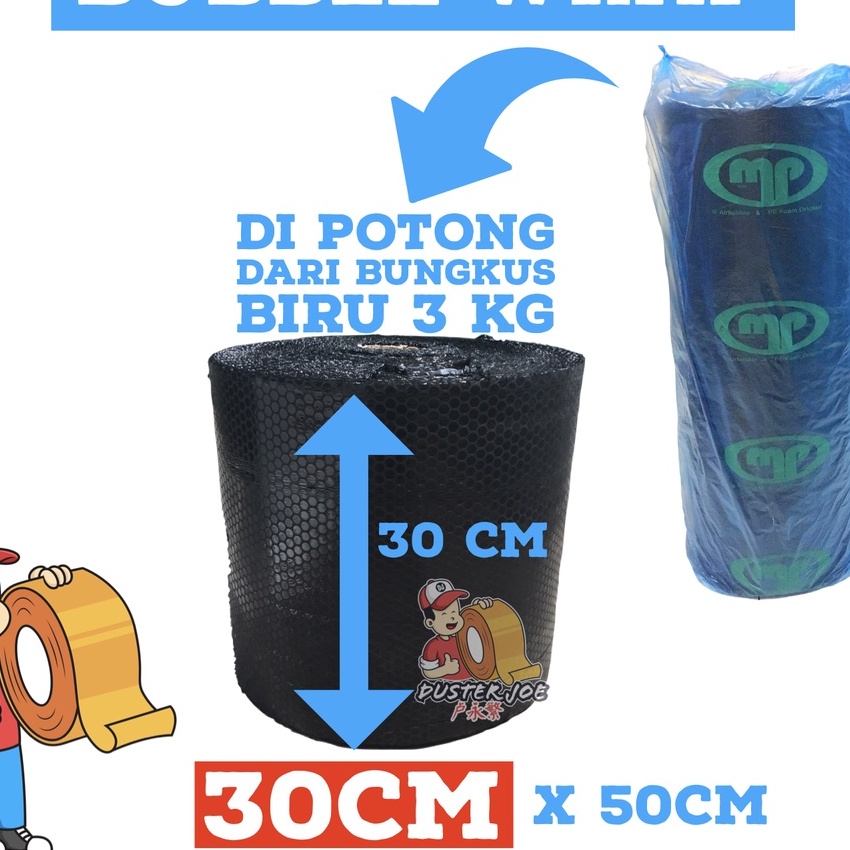 

Terbatas Bubble Wrap Hitam Muliapack 3CM X 5 M BUNGKUS BIRU POTKG PER 1 ROL