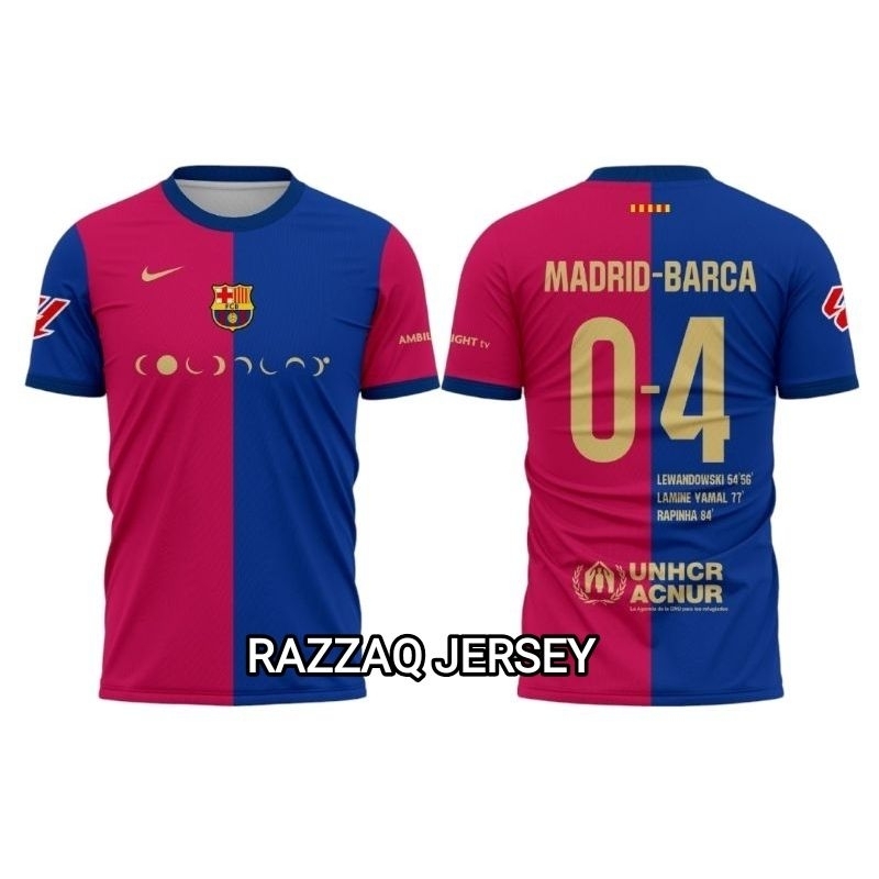 JERSEY VIRAL EL CLASICO MADRID 0-4 BARCA FULL PRINTING