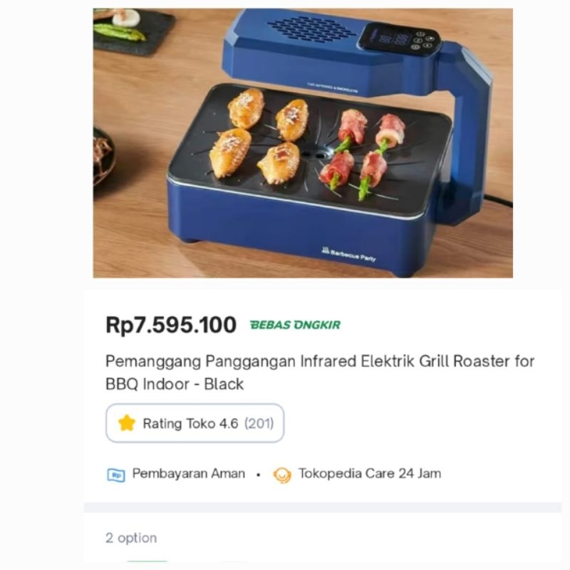 pemanggang elektrik Bbq grill roaster infrared