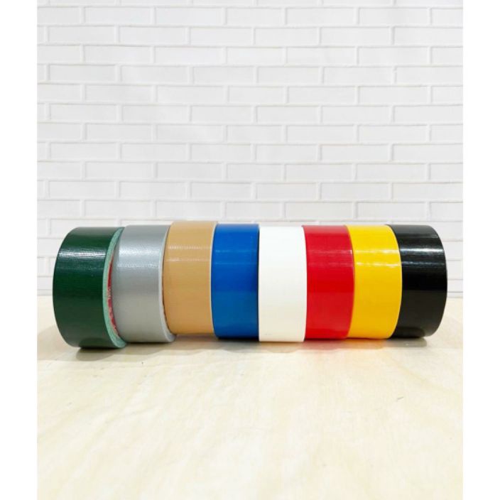 

TERBAIK Lakban Kain Cloth Tape Warna Murah 15 Inch 12 Yard