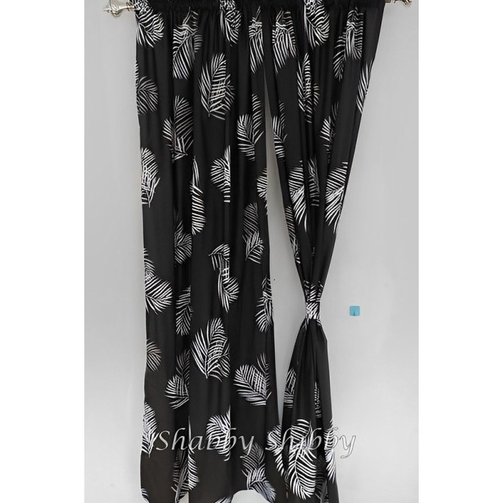 RAIH DISKON GORDEN JENDELA GORDEN PINTU KAMAR HITAM AESTHETIC PALM 2 METER