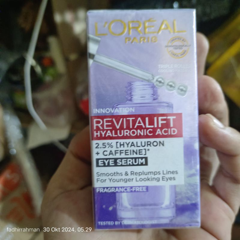 LOreal Paris Revitalift Hyaluronic Acid Eye Serum 20 mL