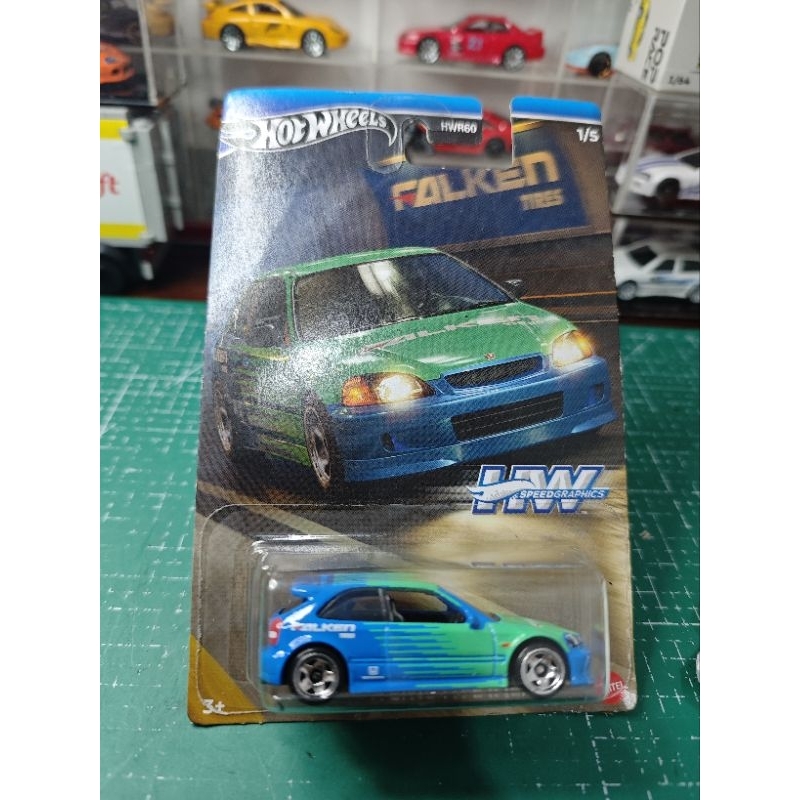 Hotwheels Honda Civic ek9 Falken