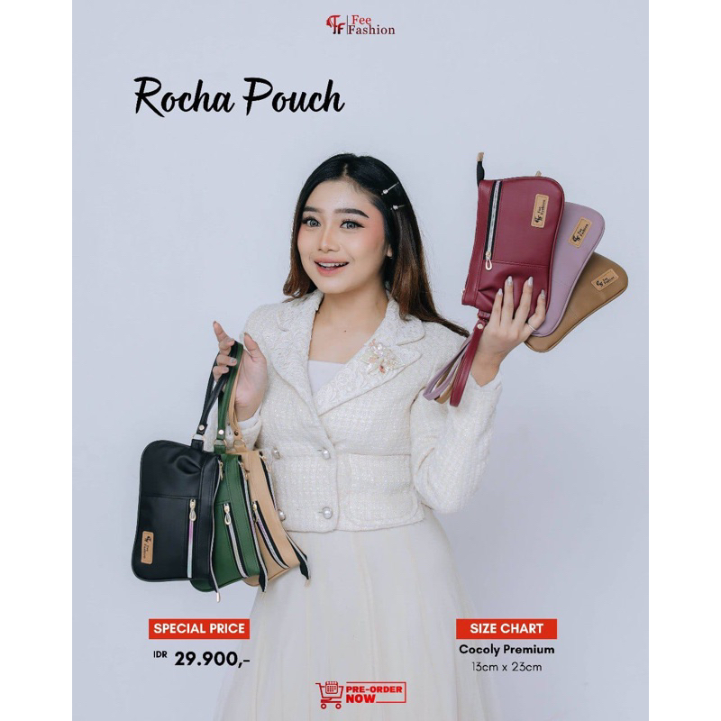 Fee Fashion - Pouch / Clutch / Dompet Wanita / Rocha Pouch Fee Fashion