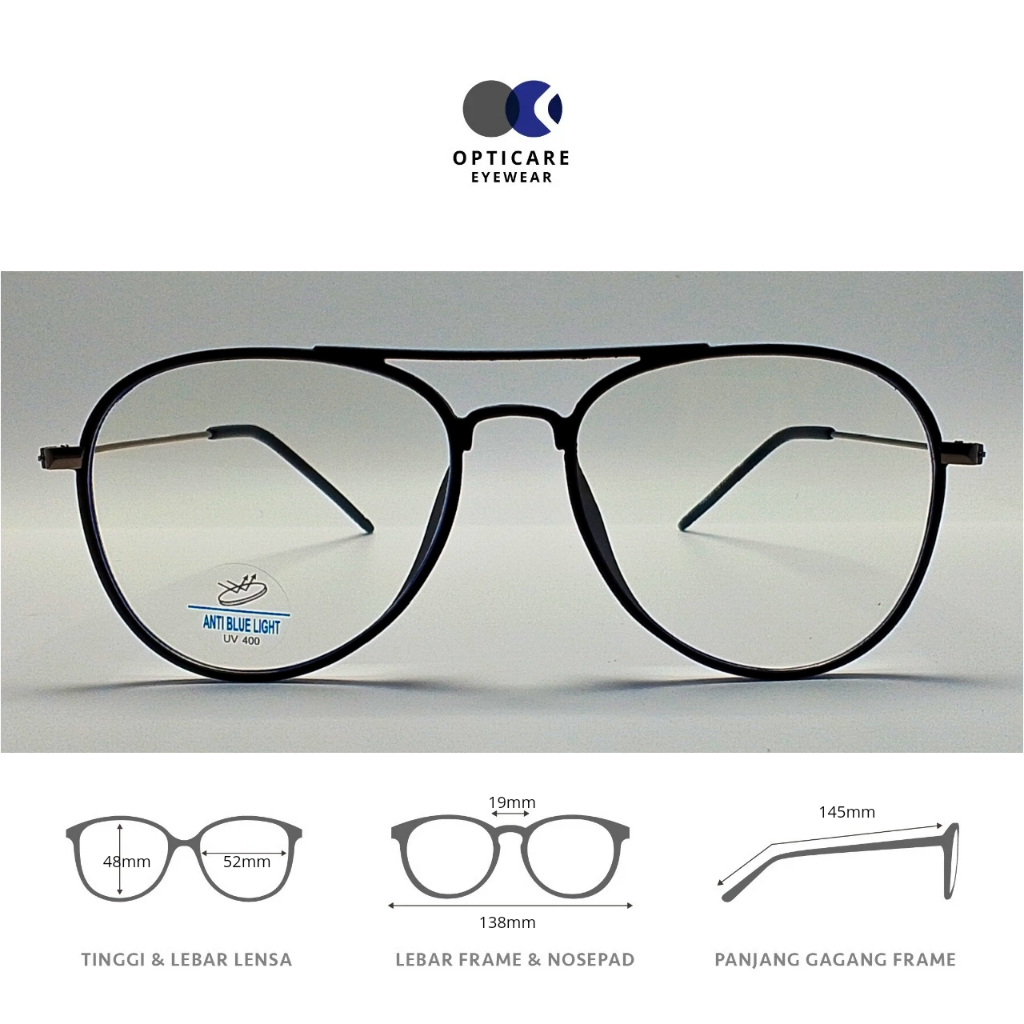 FRAME KACAMATA MODERN UNISEX - 2191