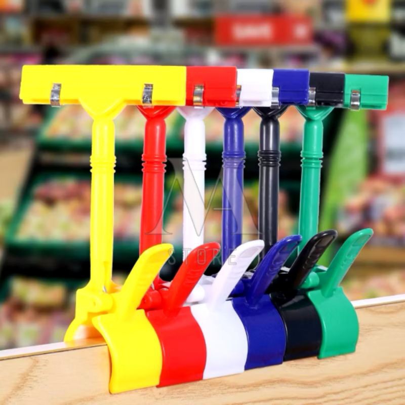 

PENJEPIT LABEL HARGA/Daftar Harga Tenda Toko Supermarket Display Clip Holder Advertising Clip Plastic Rotatable Clip Plastic Clamps 16.5CM/Penjepit Harga Price Tag untuk Papan Label Obral Harga-EG