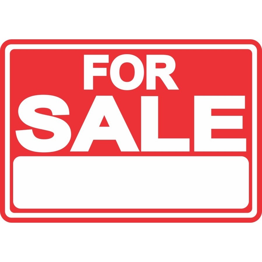 

SIGN STICKER FOR SALE 20X15