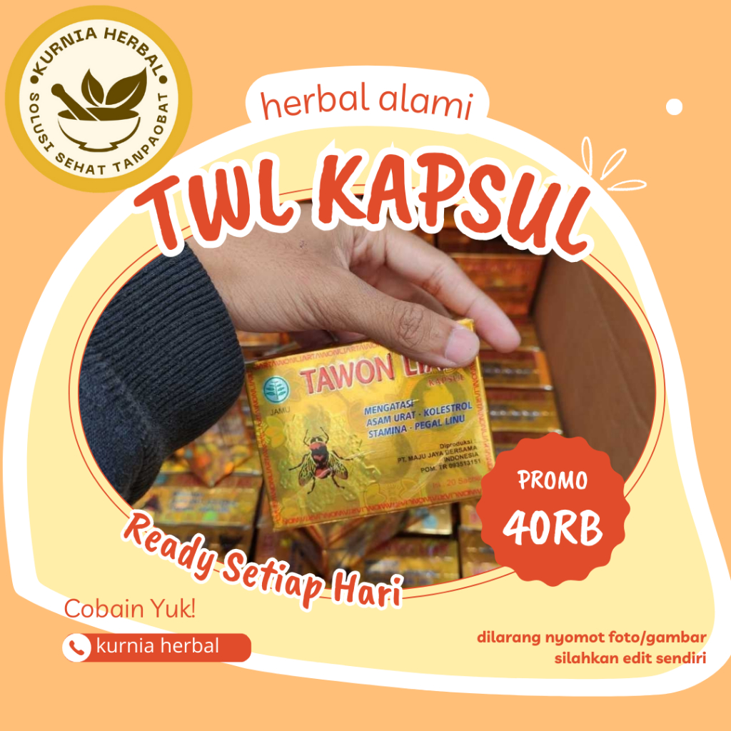 

TERLARIS TawOn Kun!ng gold (Liar) herbal alami asam urat