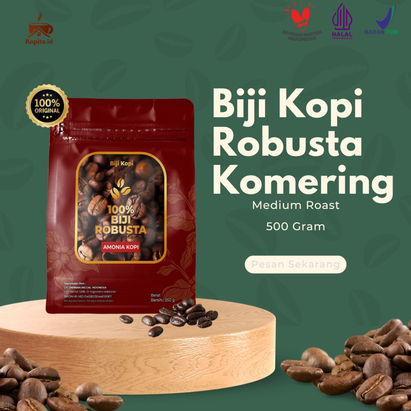 

KOPI PANGGANG | Biji Kopi Robusta Sumatra | Medium Roast 500 Gram / Kopi Robusta