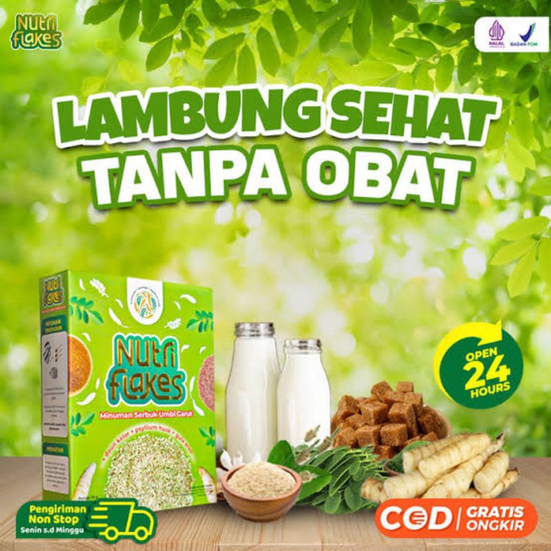 

Nutriflakes Sereal Asam Lambung Umbi Garut Original 1 Box