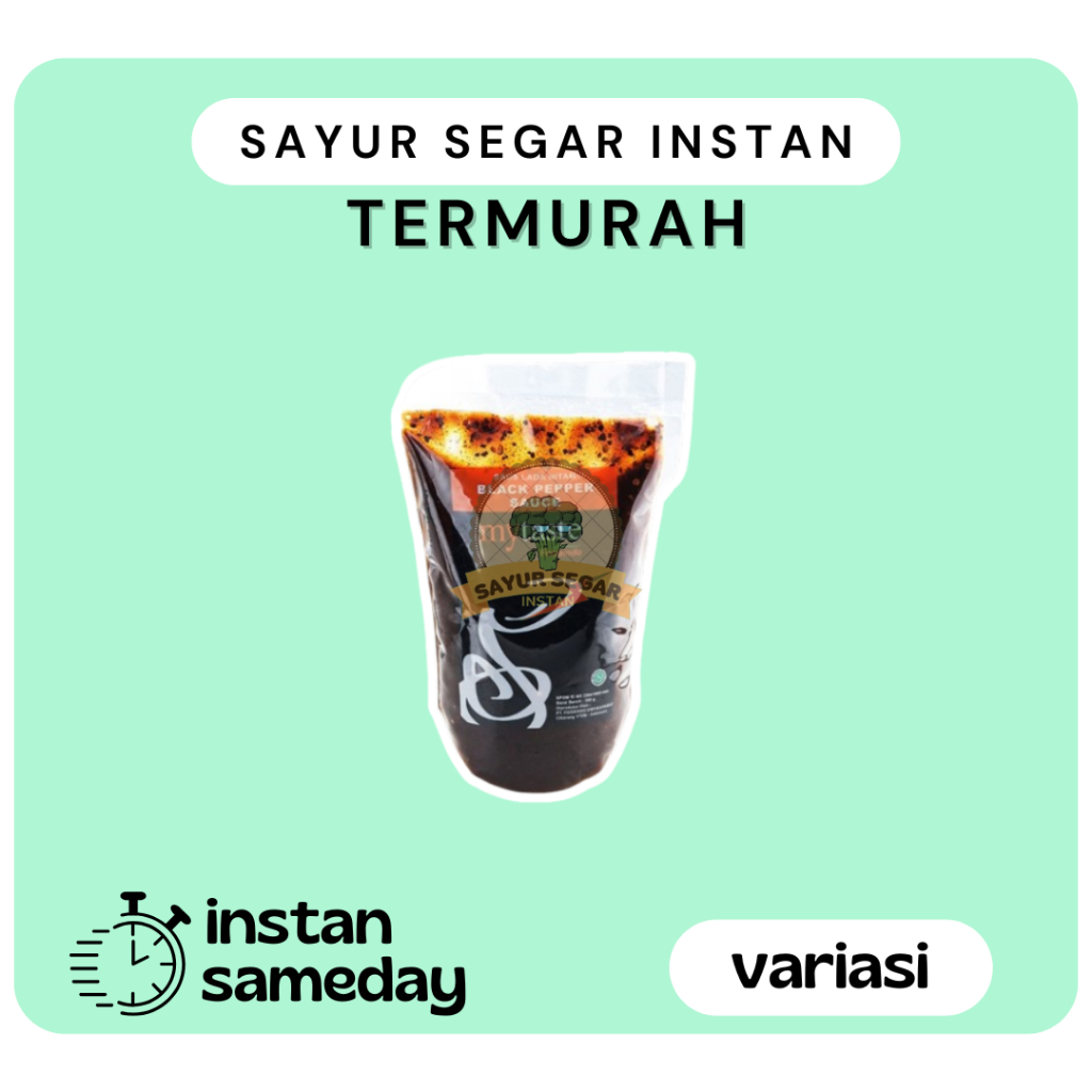 

Saus Lada hitam/Black Pepper Sauce/MyTaste - Sayur Segar Instan