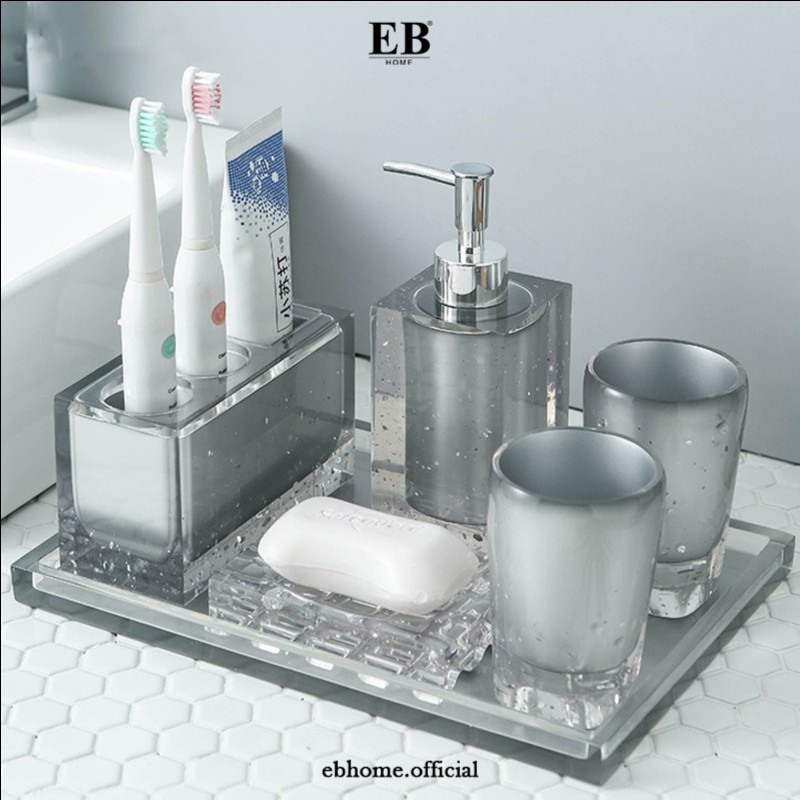Perlengkapan Kamar Mandi Set / Luxury Glass Bathroom 85