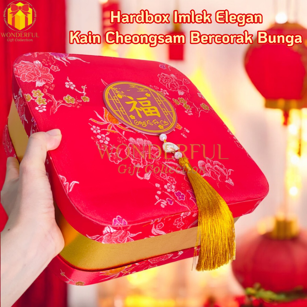 

Hardbox Imlek Kain Chongsam Bantal Box Chinese 22x22x10 WGC-CL12
